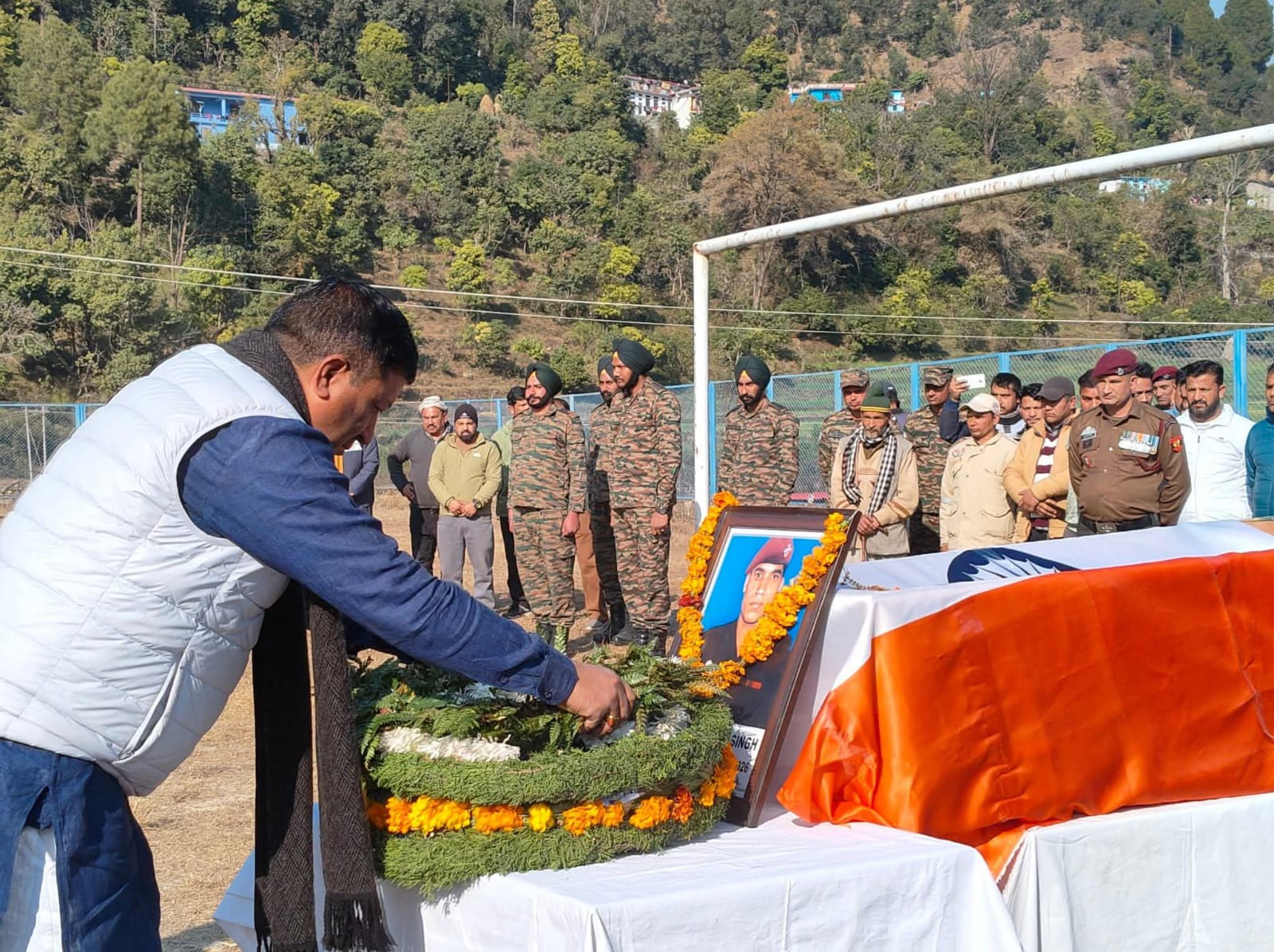 शहीद हवलदार गजेंद्र सिंह गढ़िया को अंतिम विदाई, पूरे जनपद में शोक का माहौल